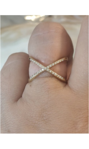 Bague croisée