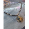 Collier soleil perlé