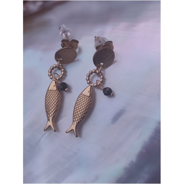 Boucle d'oreille poisson