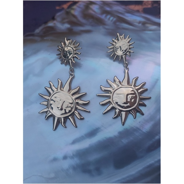 Boucle d'oreille soleil