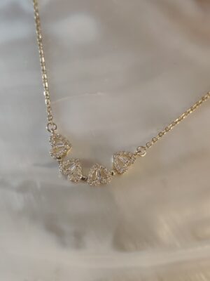 Collier trèfle coeur