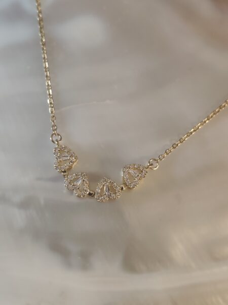 Collier trèfle coeur
