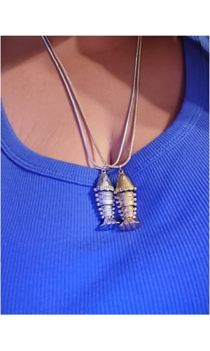 Sautoir poisson articulé