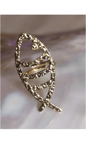 Bague poisson martele