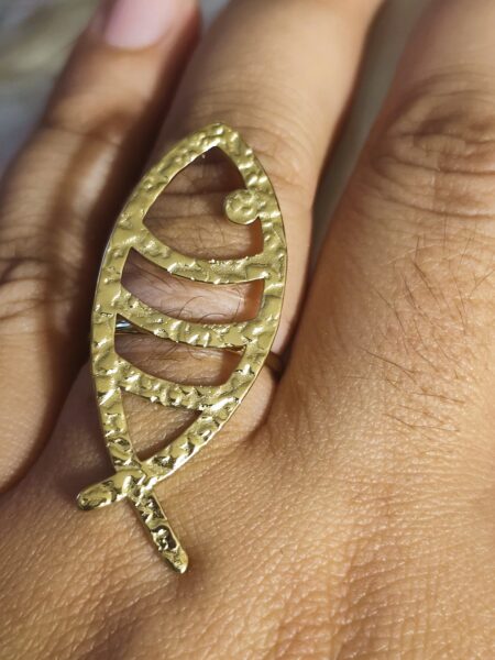 Bague poisson martele