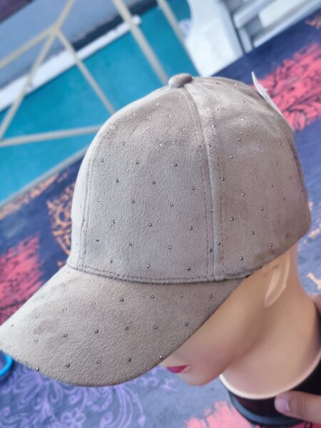 Casquette velour Paillette