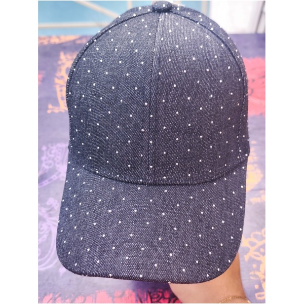 Chapeau jean noir diams