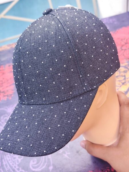 Chapeau jean noir diams