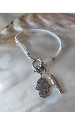 Bracelet mousqueton charm