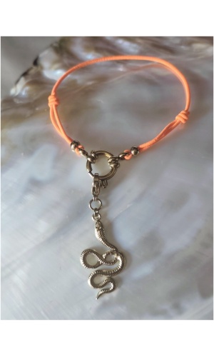 Bracelet mousqueton serpent