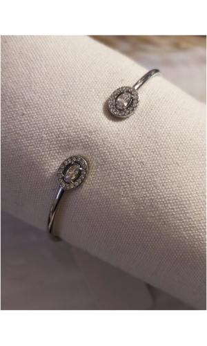 Jonc ovale diams acier inoxydable