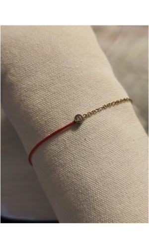 Bracelet moitié fil et moitié chaîne