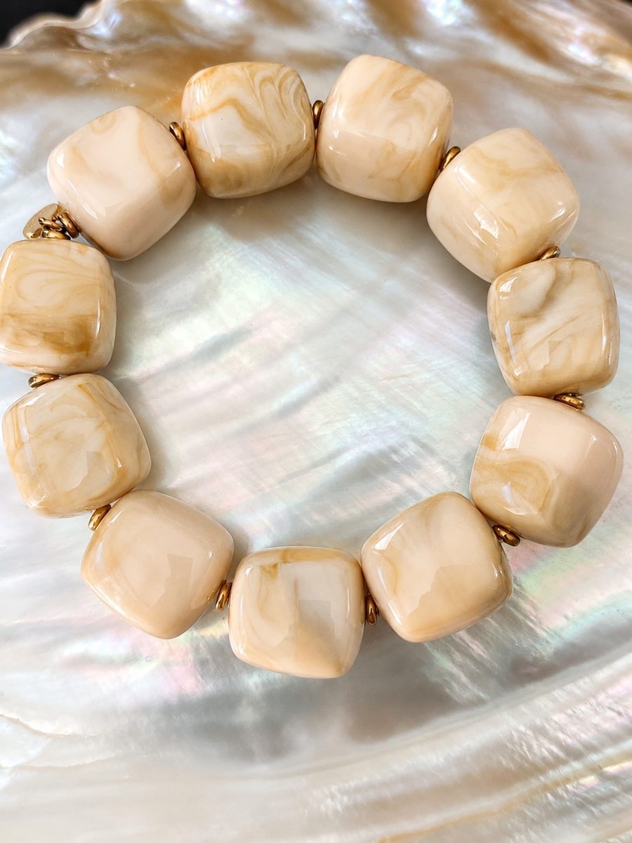 Bracelet pépite perlé — Or