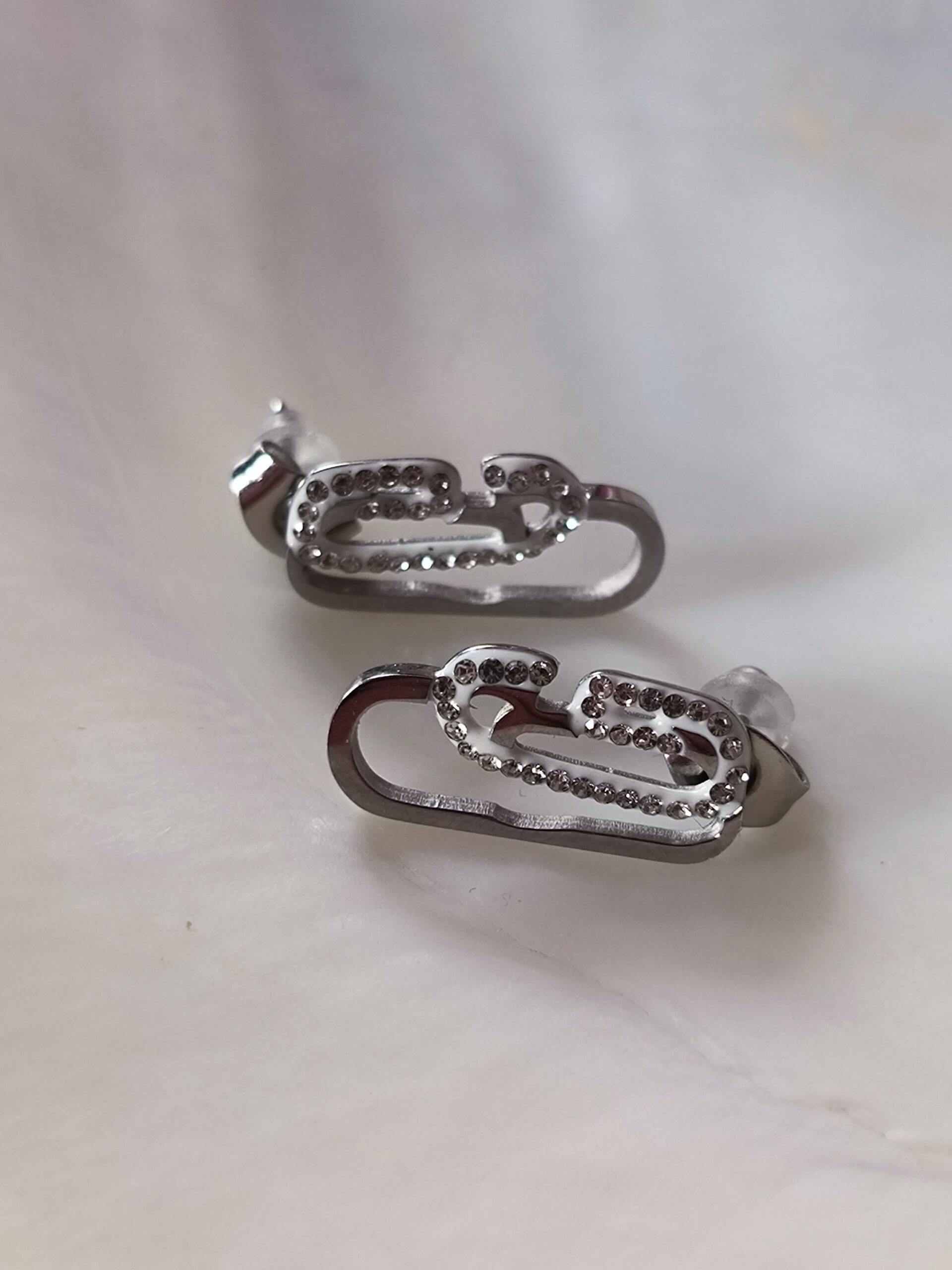 Boucle d'oreille "Double trombone"