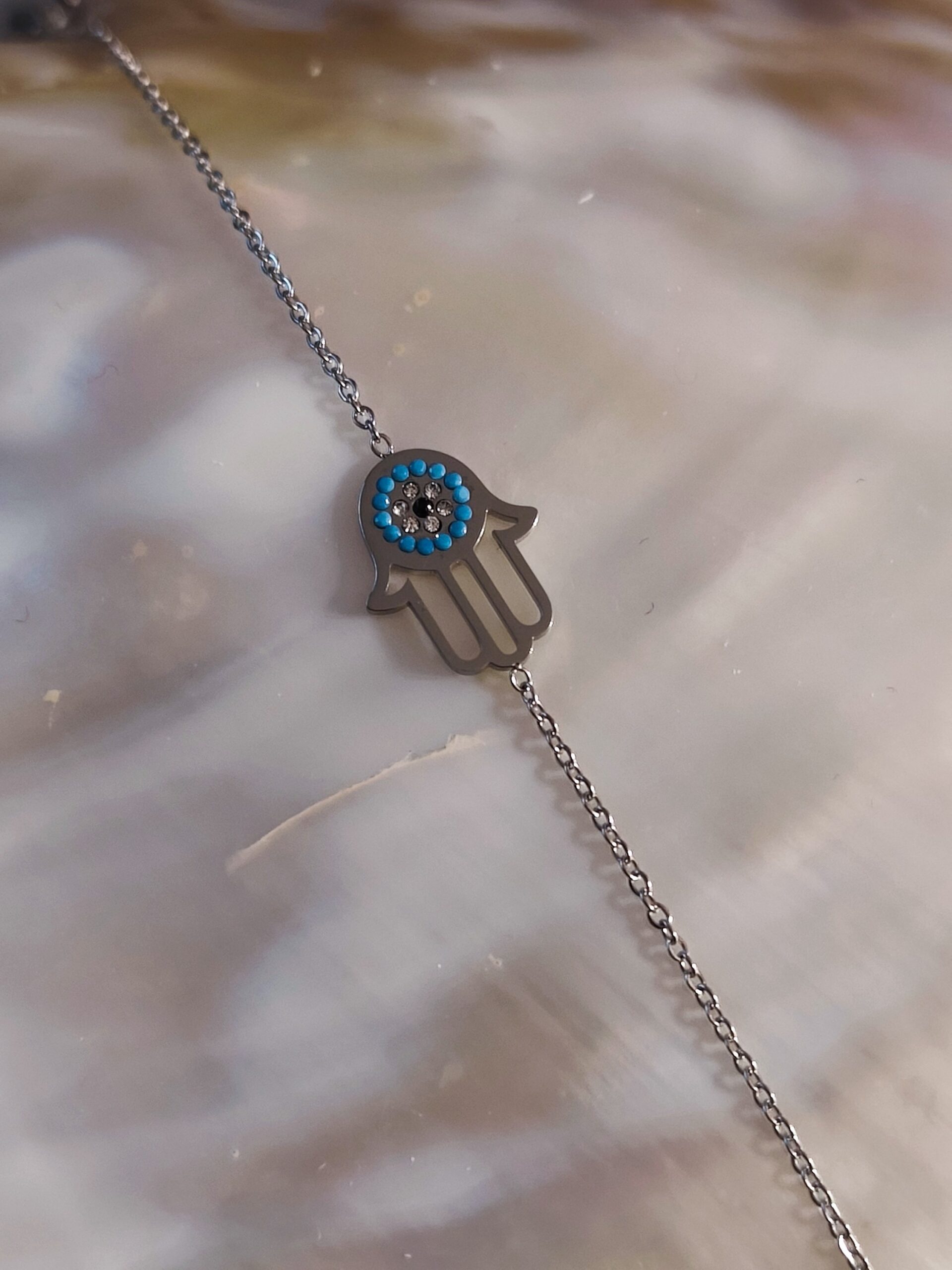 Bracelet main turquoise