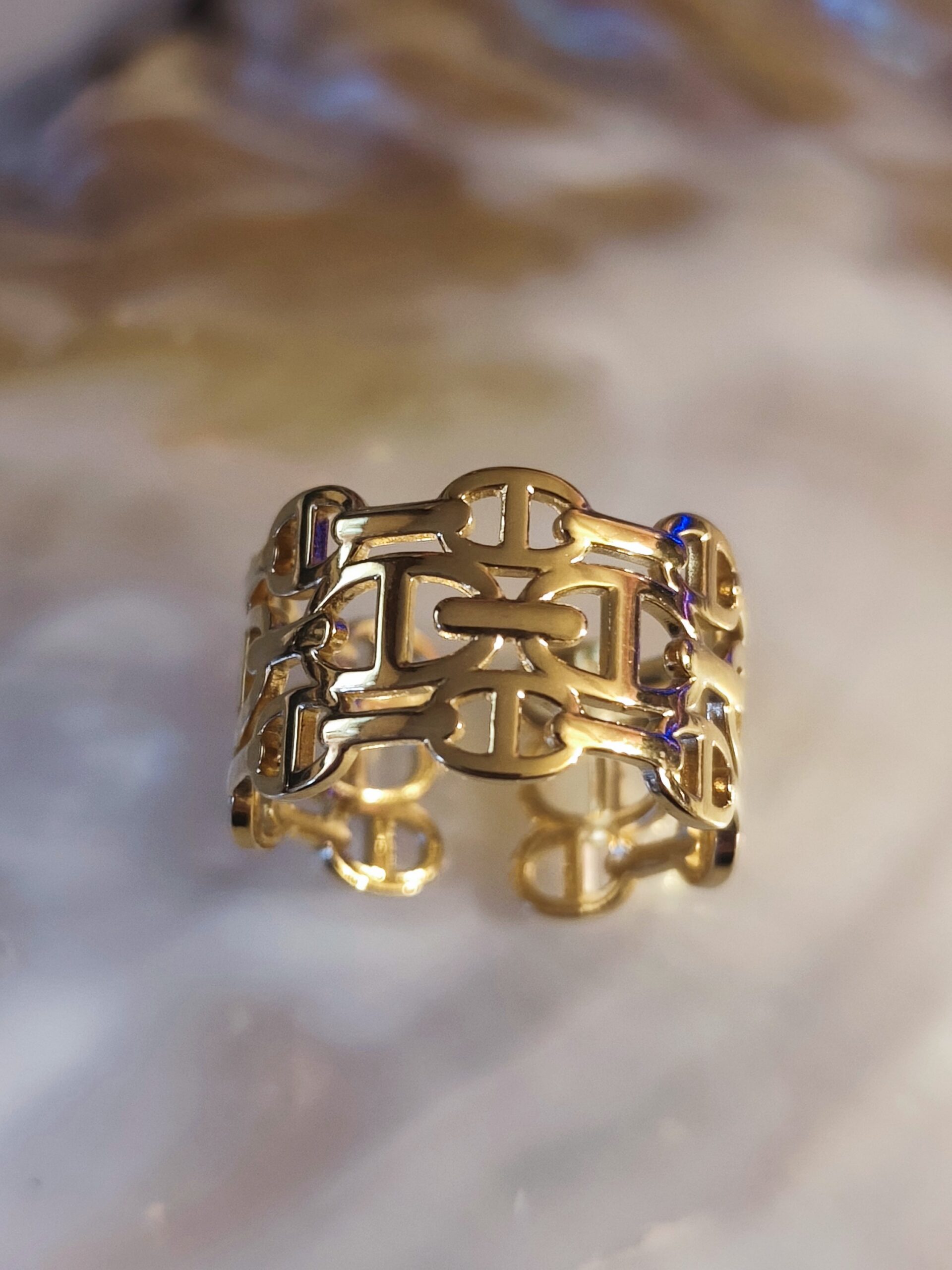 Bague multi ovale