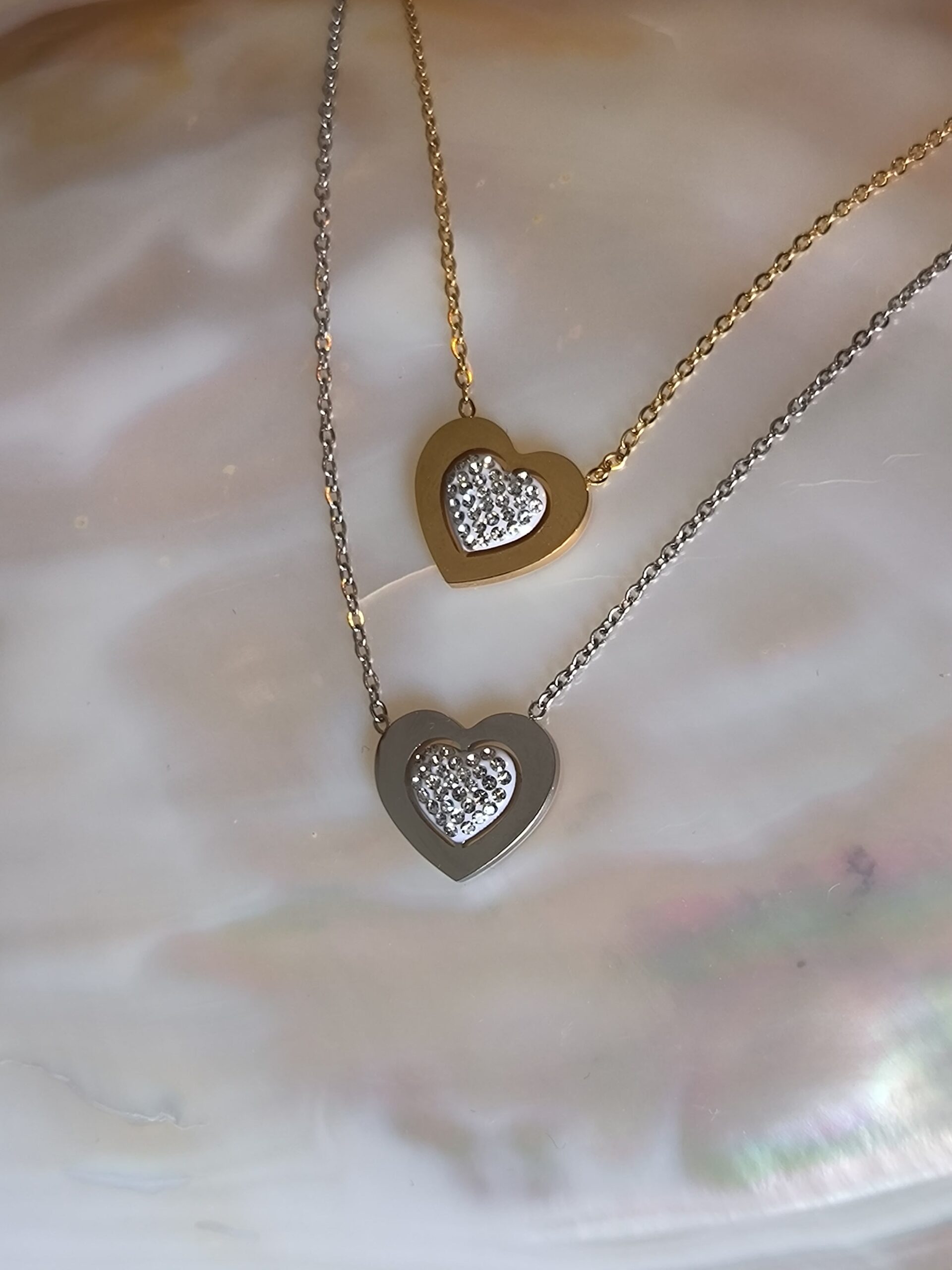 Collier petit coeur diam's