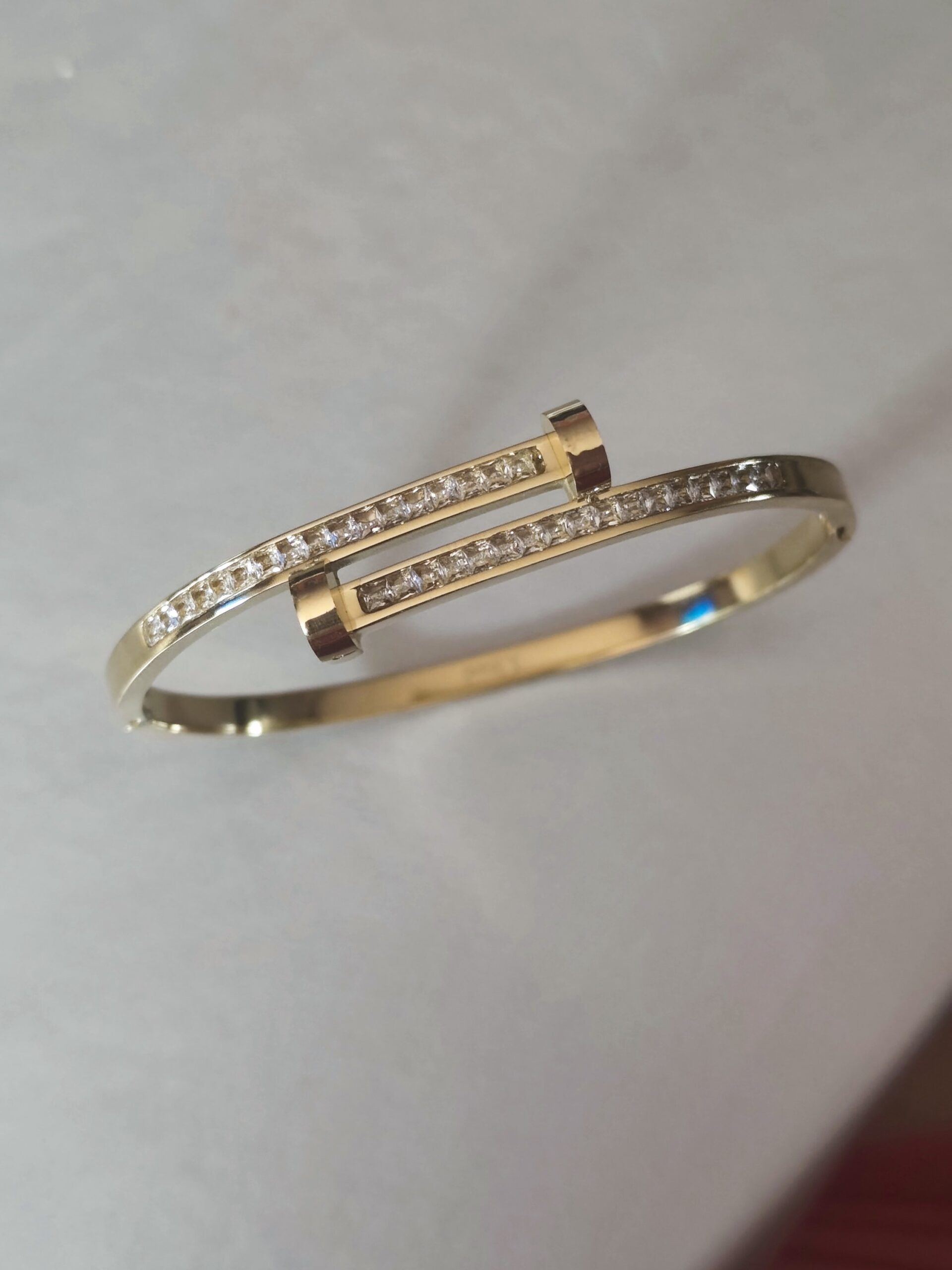 Bracelet jonc diams