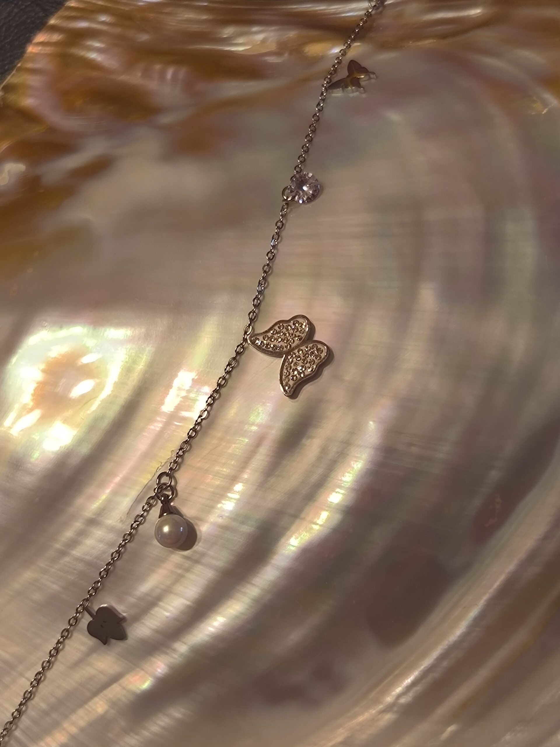 Bracelet papillon multi pendentif