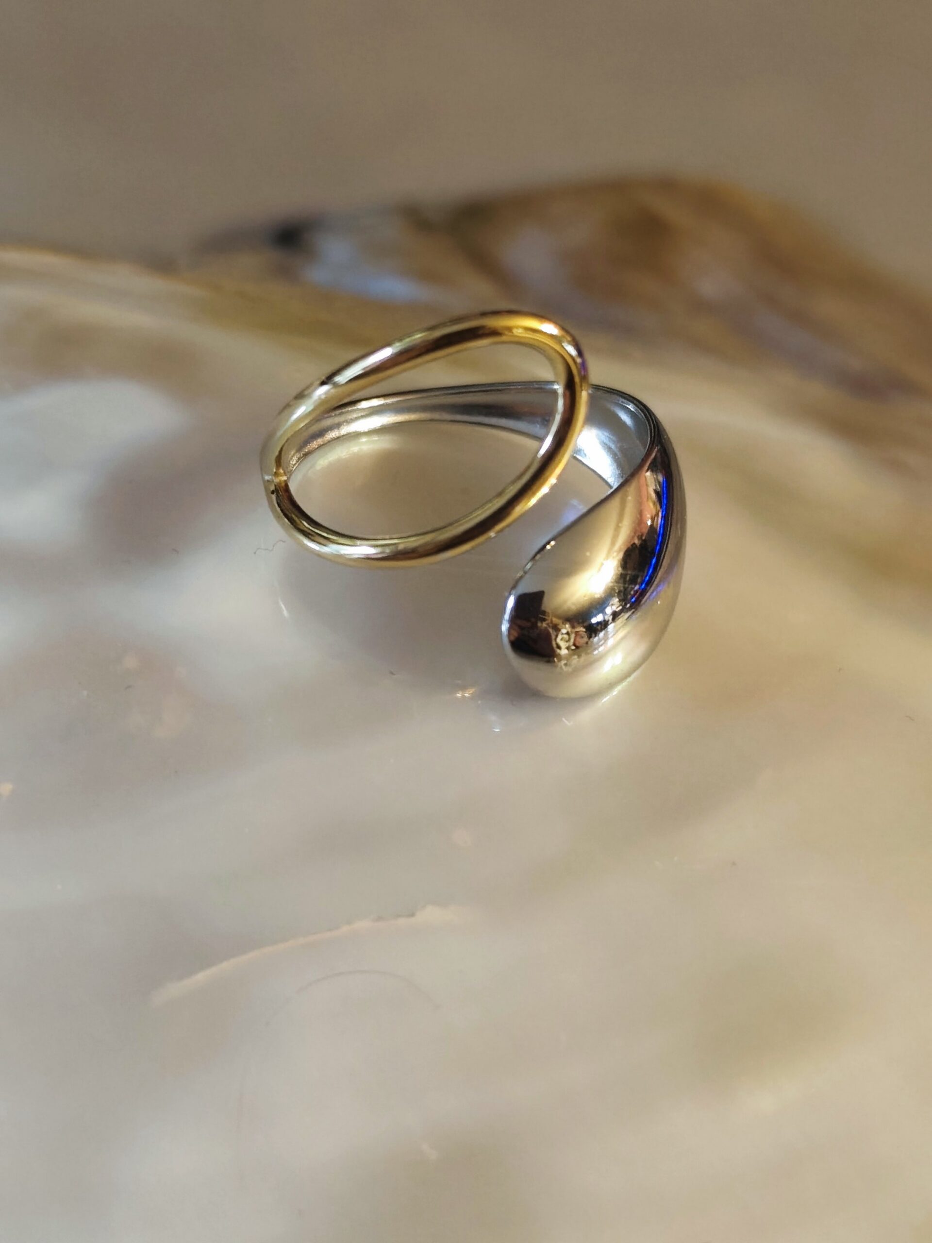 Bague bicolor
