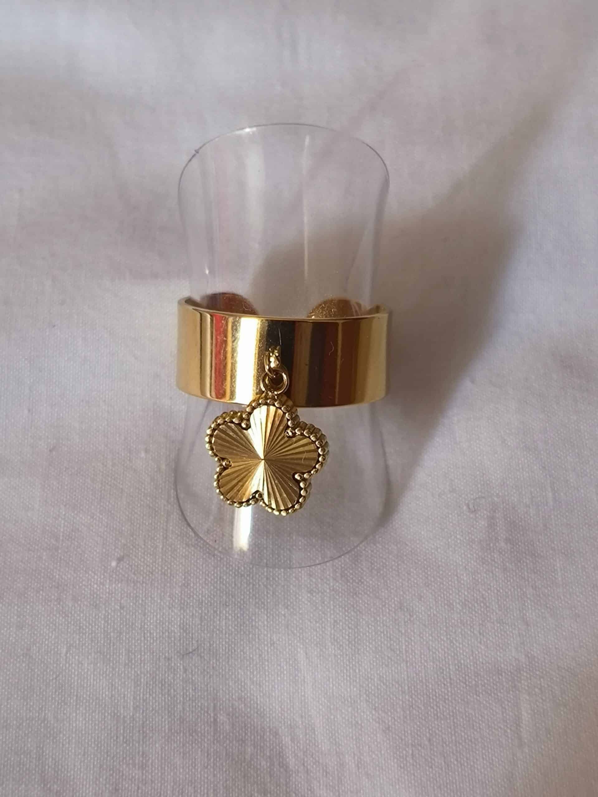 Bague breloque fleur