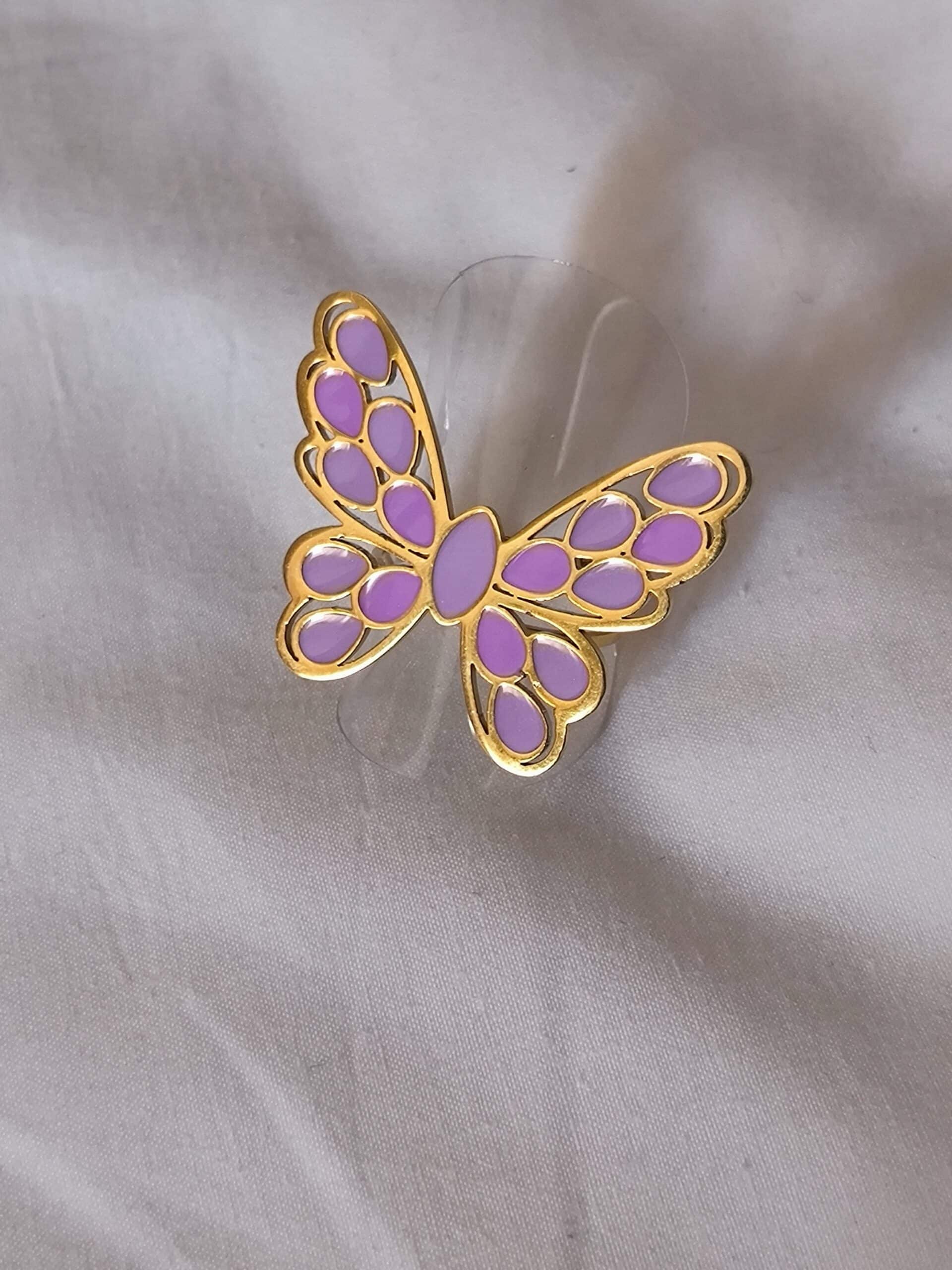 Bague papillon violette 🦋
