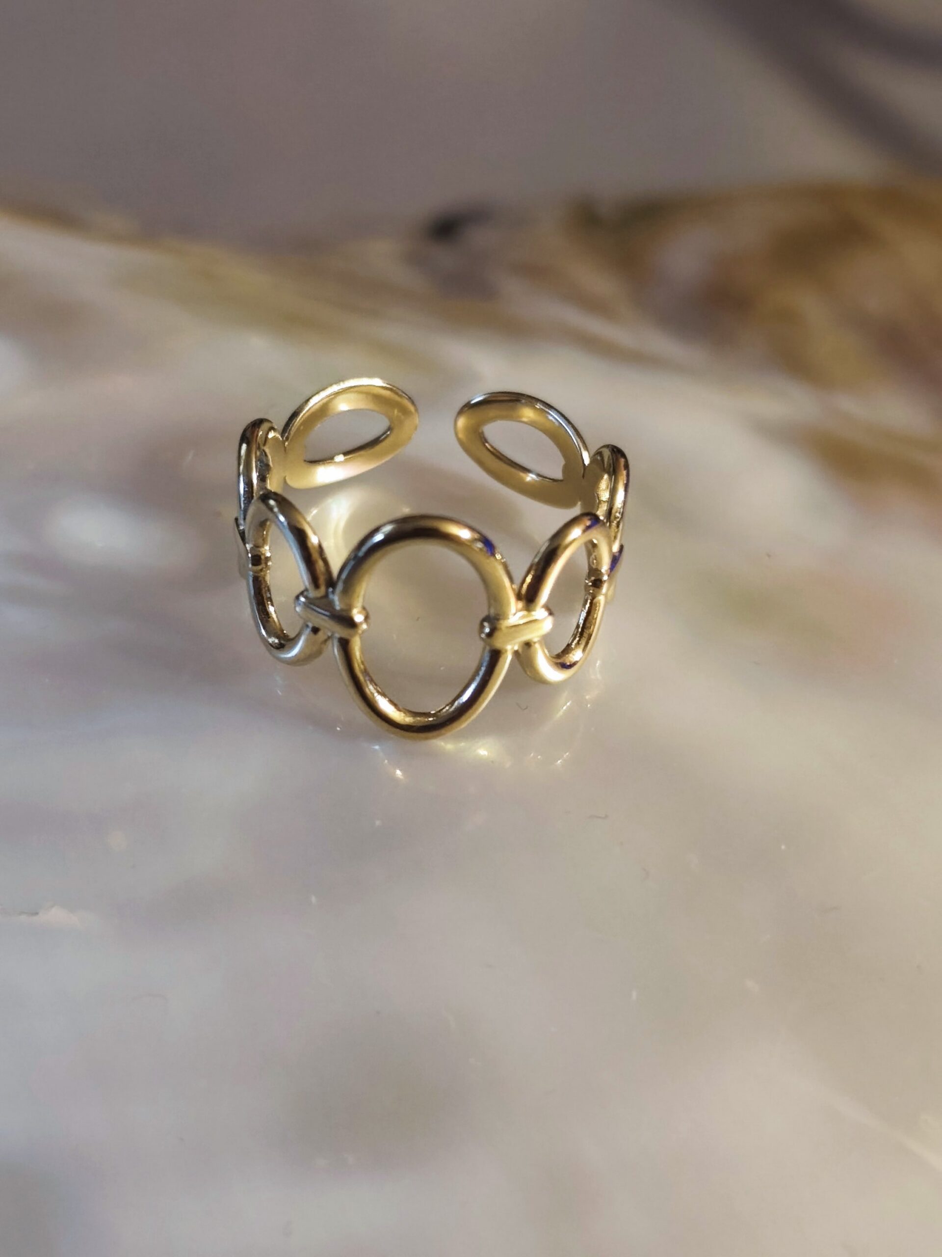 Bague multi ovale