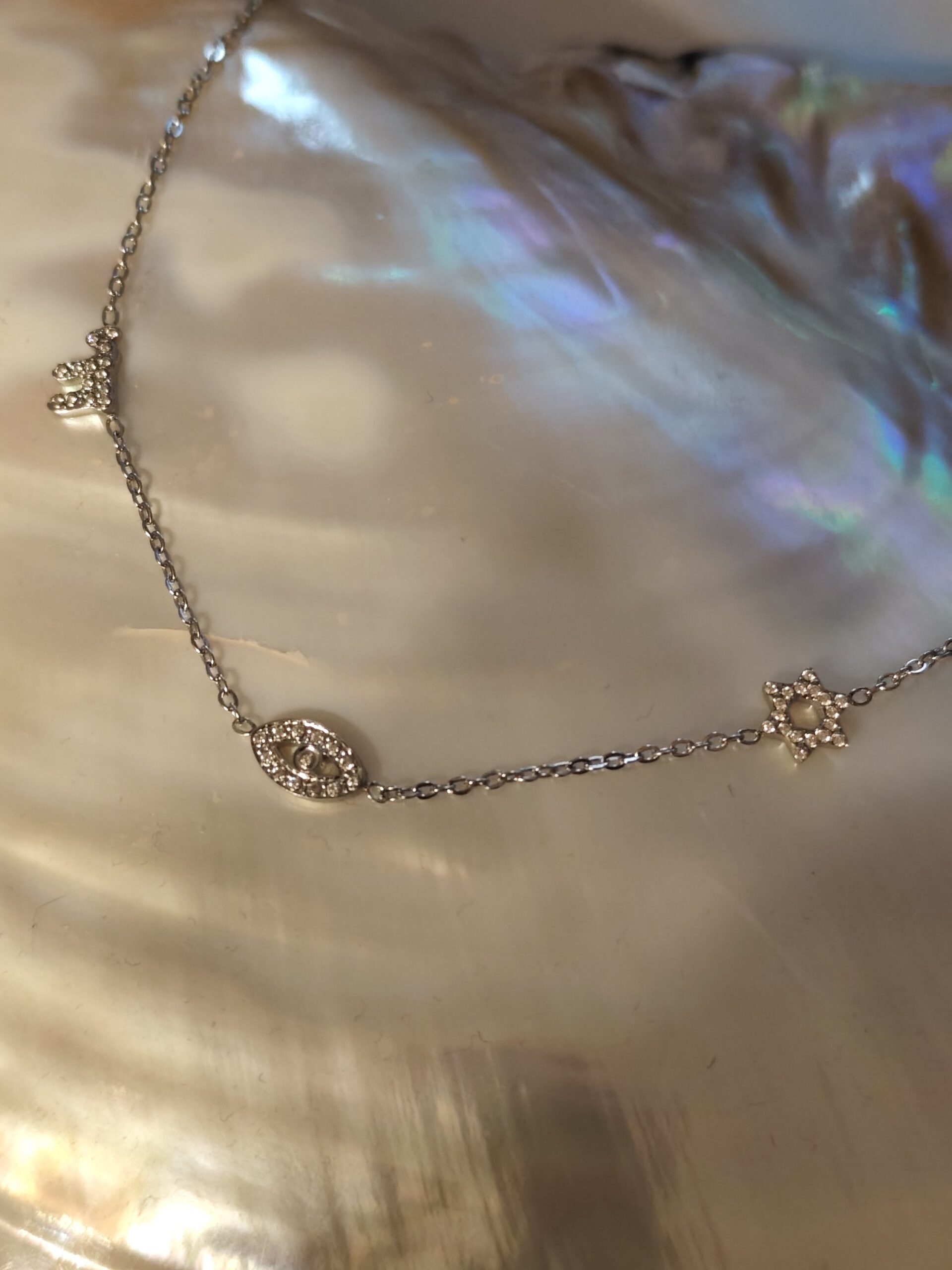 Collier multi maguen oeil Hai