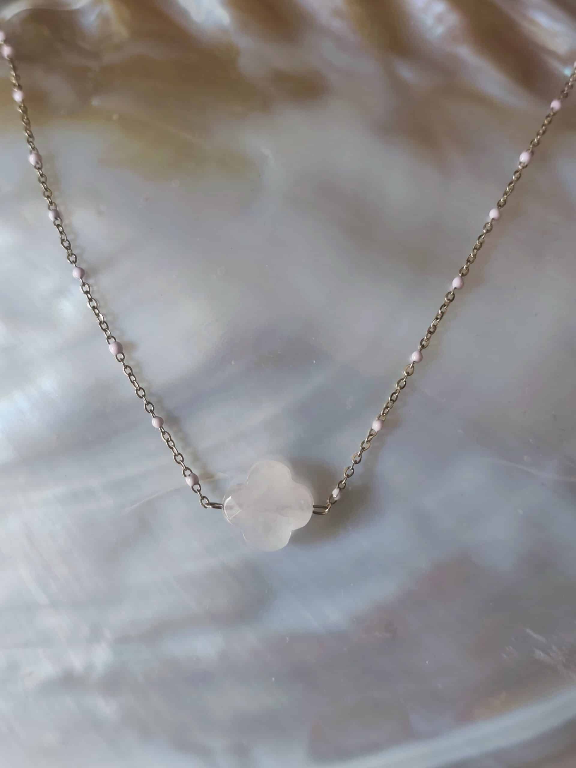 Collier pépite perlé