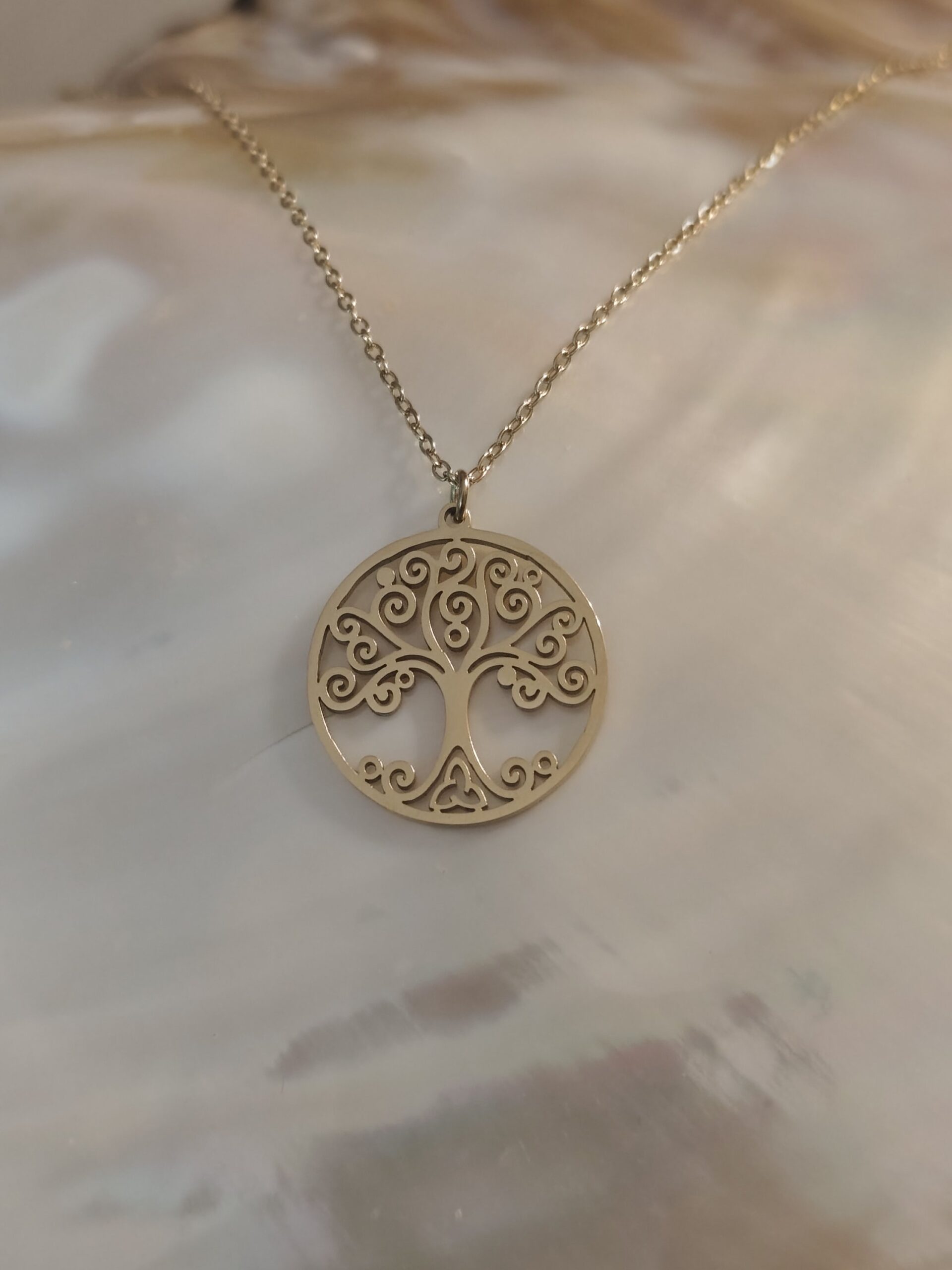 Collier arbre de vie tourbillon
