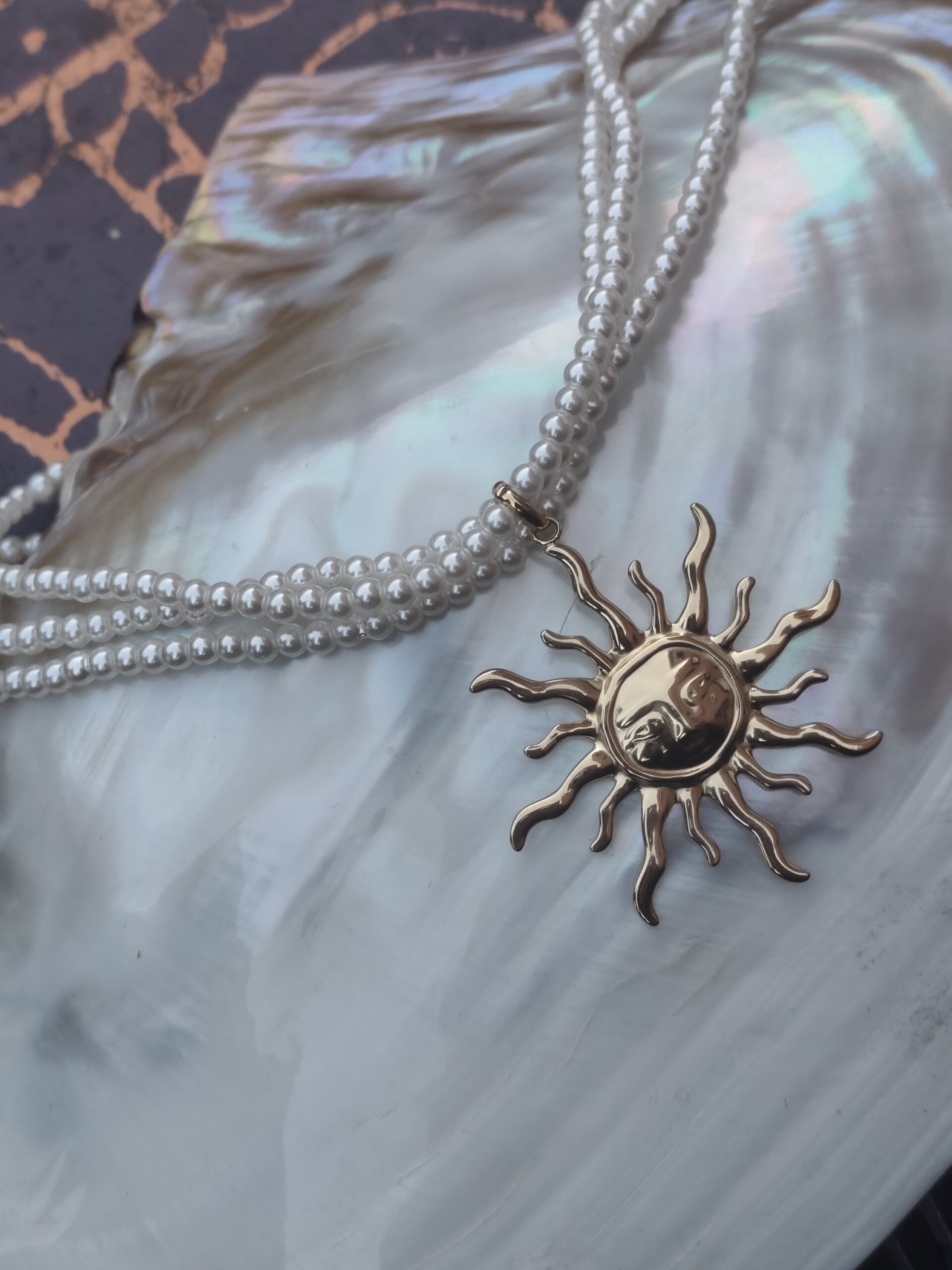 Collier Soleil Nacré