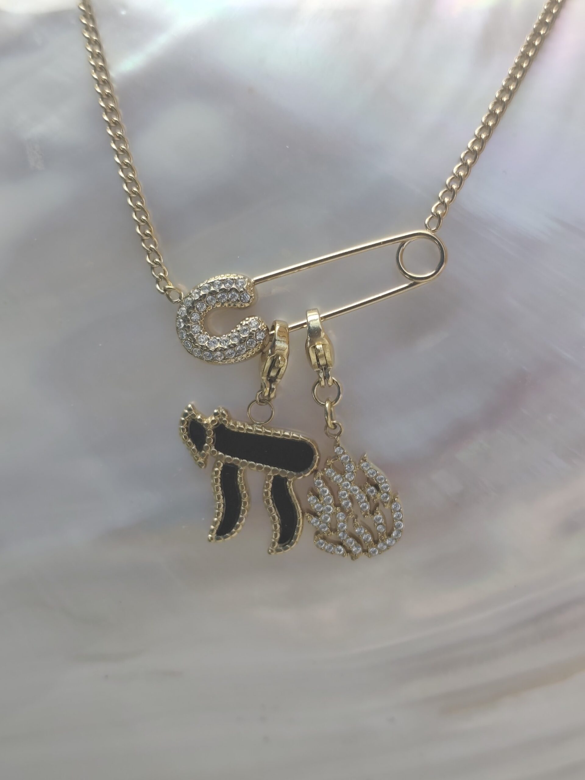 Collier épingle épingle à nourrice