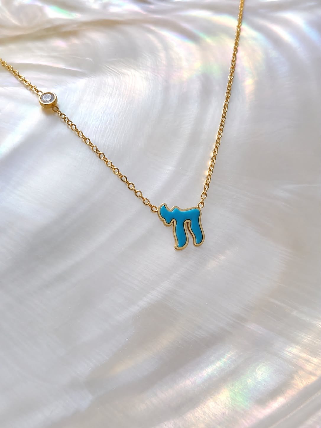 Collier hai bleu turquoise @talidress