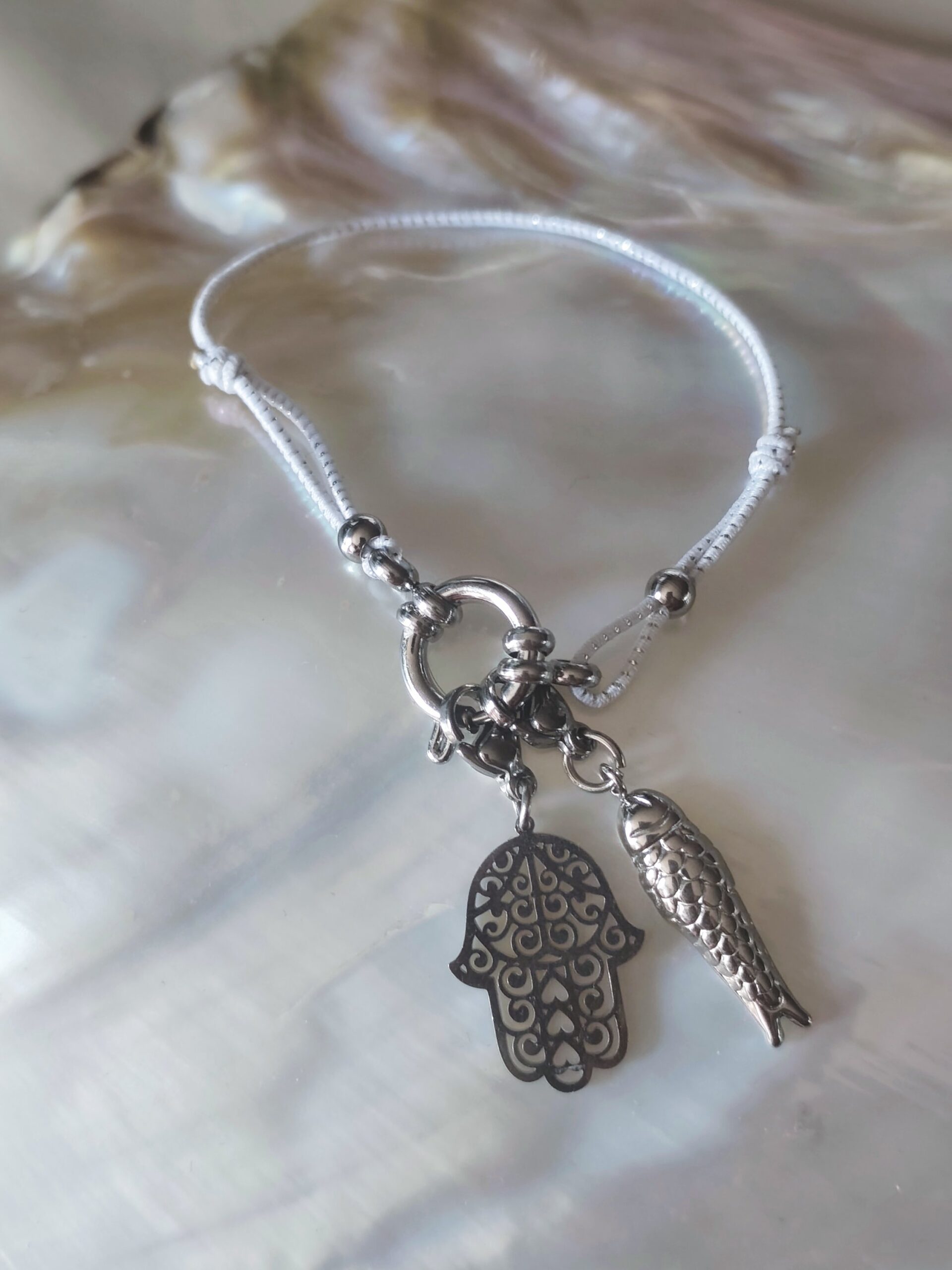 Bracelet mousqueton charm