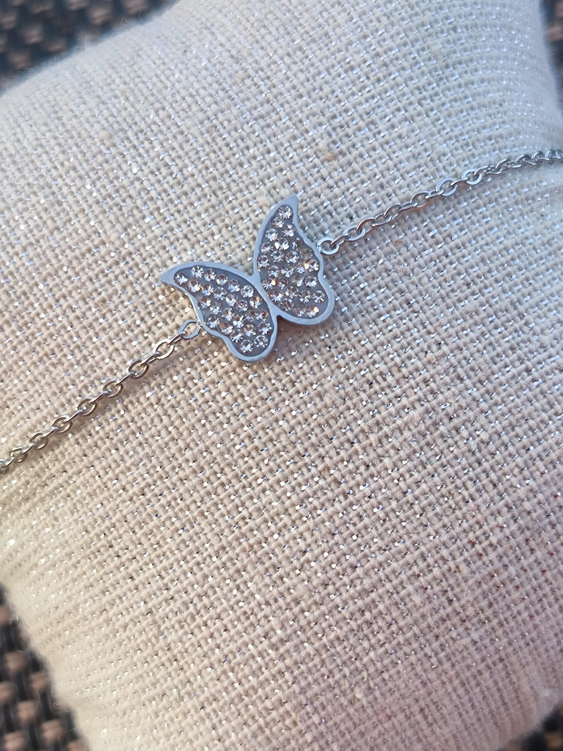 Bracelet "Papillon de diamant"