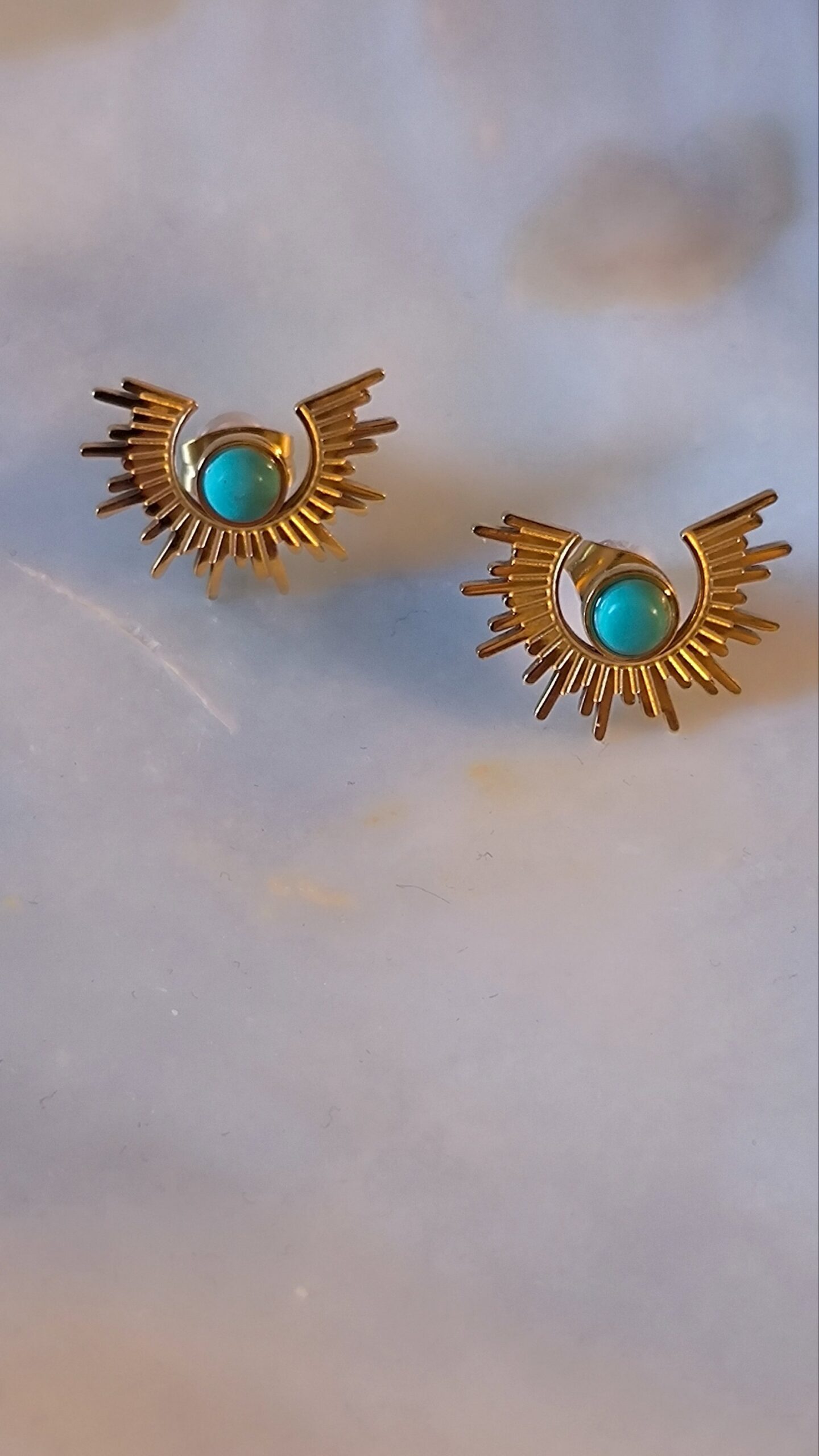 Boucle d'oreille soleil