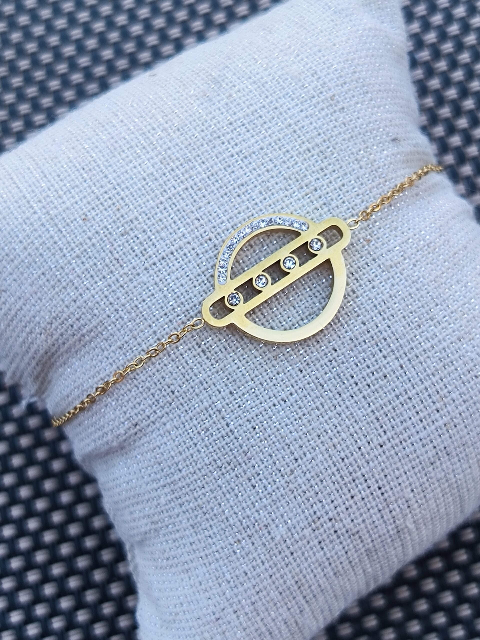 Bracelet "Cercle 4 diamants"