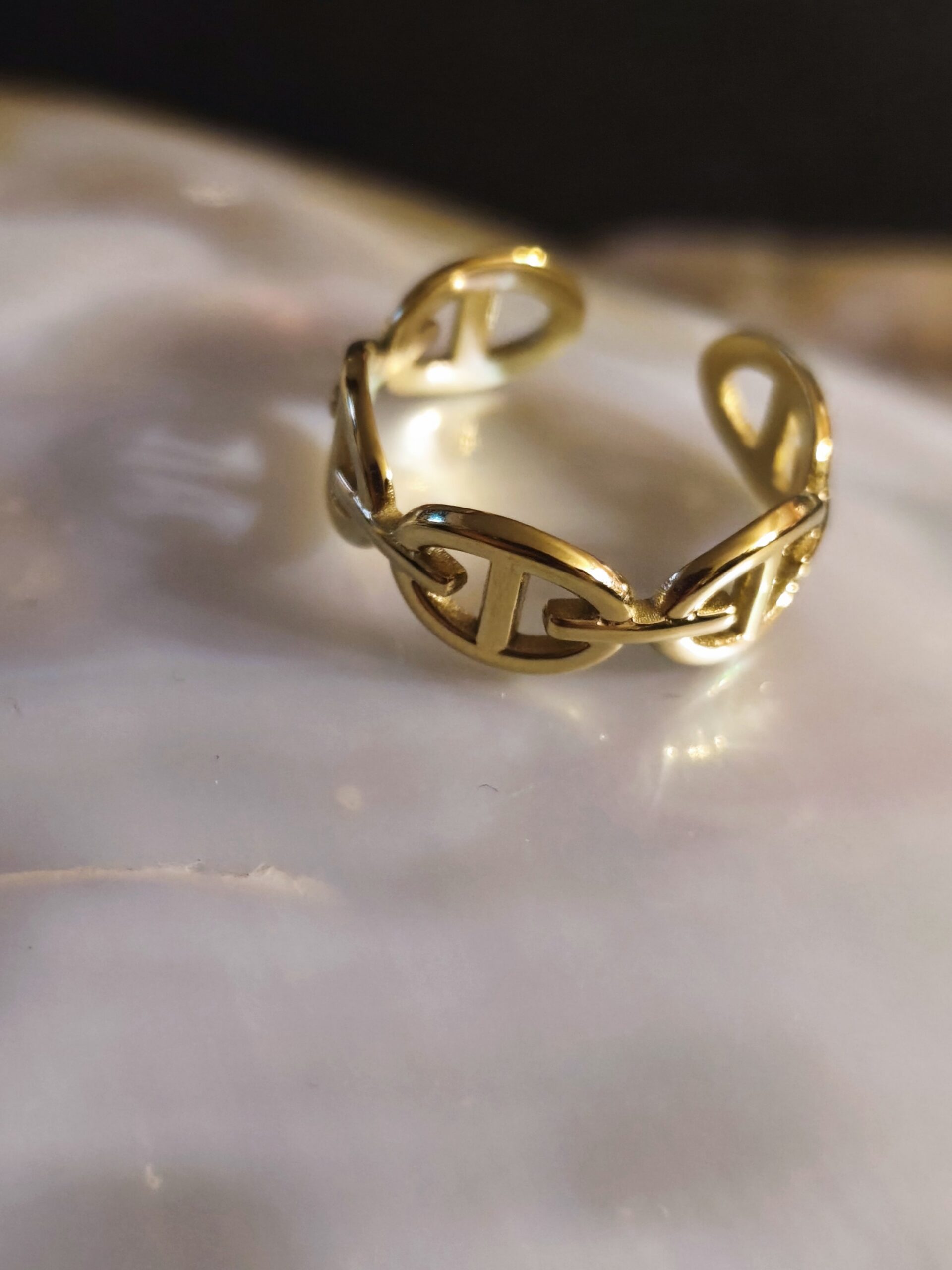 Bague multi ovale