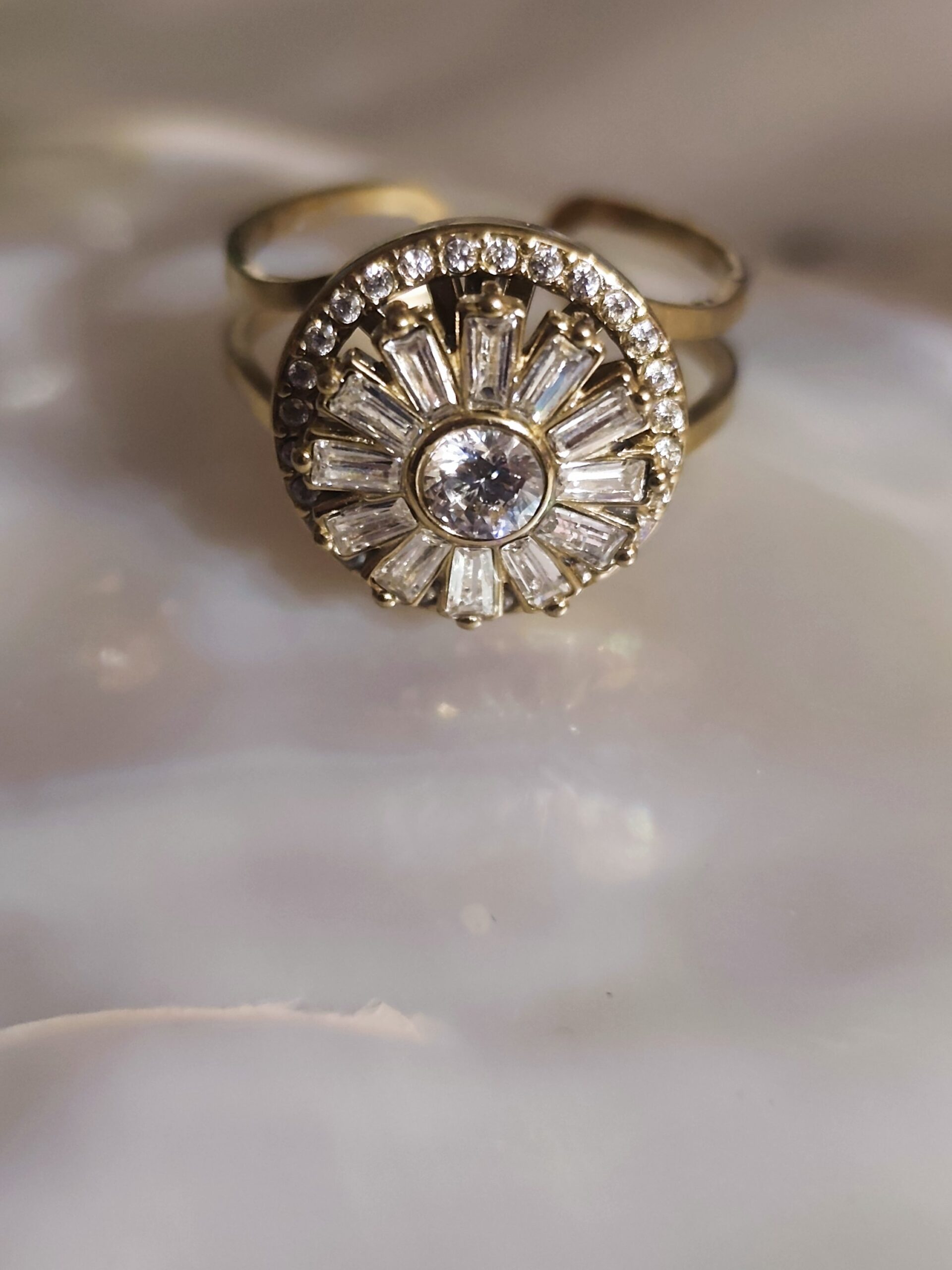 Bague marguerite anti stress