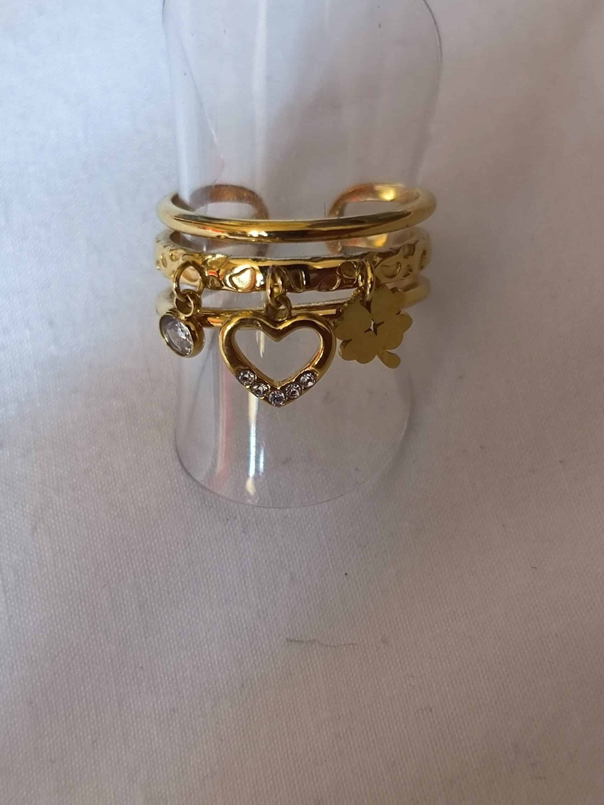 Bague breloque coeur