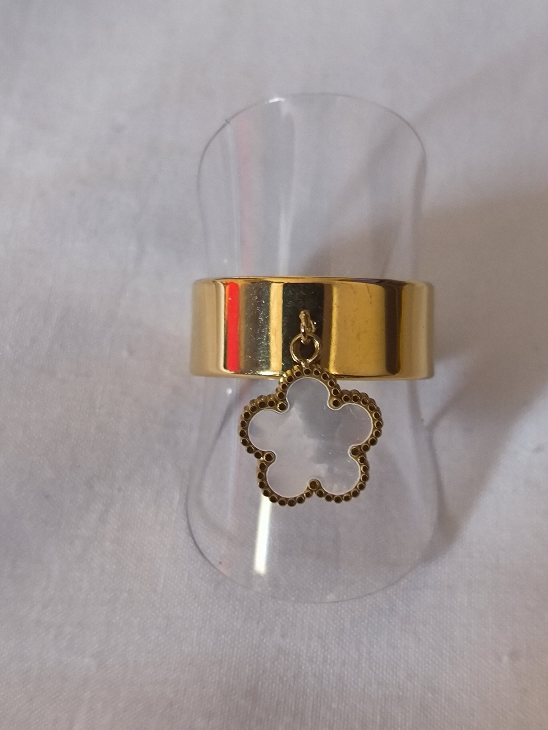 Bague breloque fleur