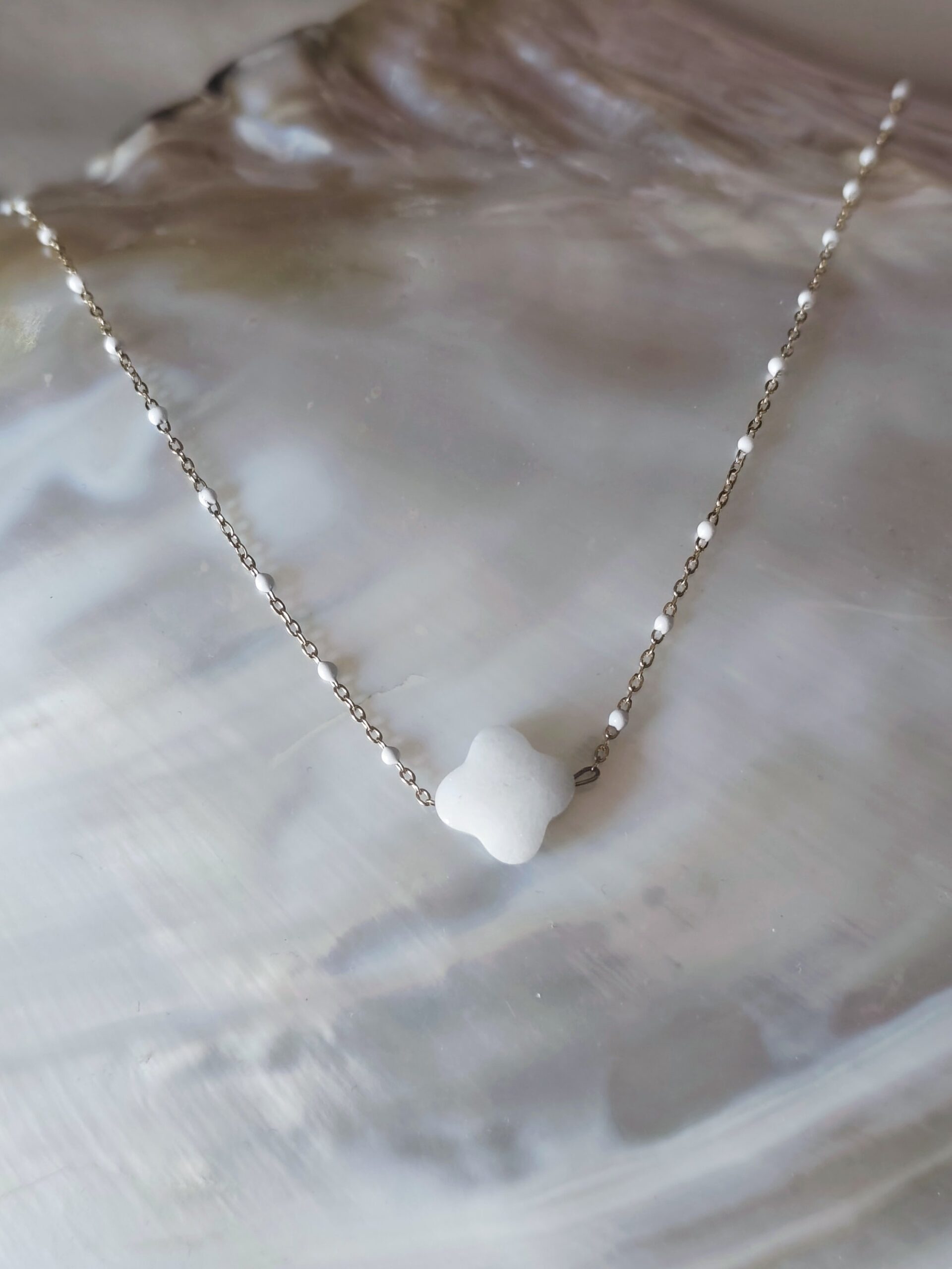 Collier pépite perlé