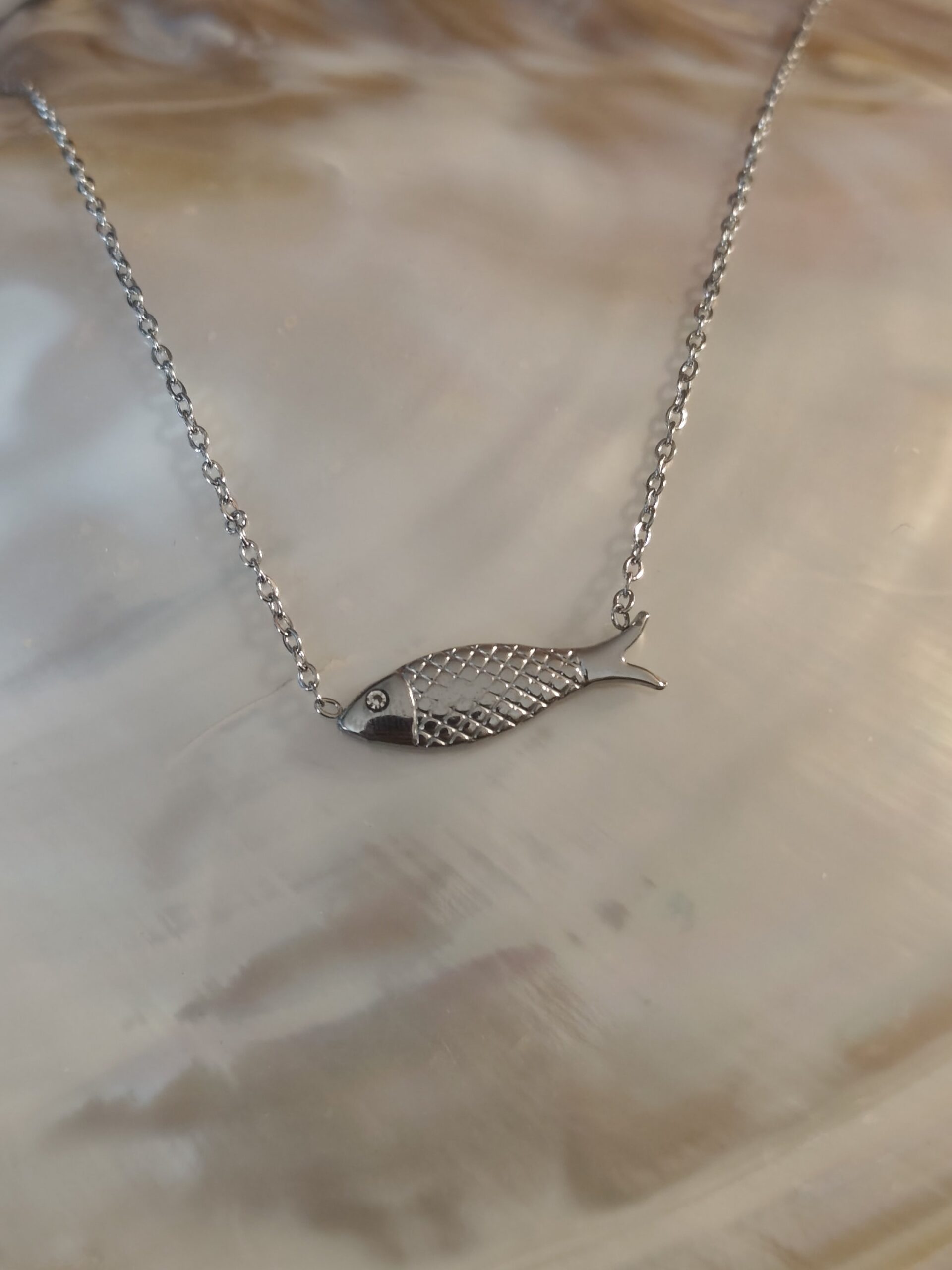 Collier poisson p'tit diams
