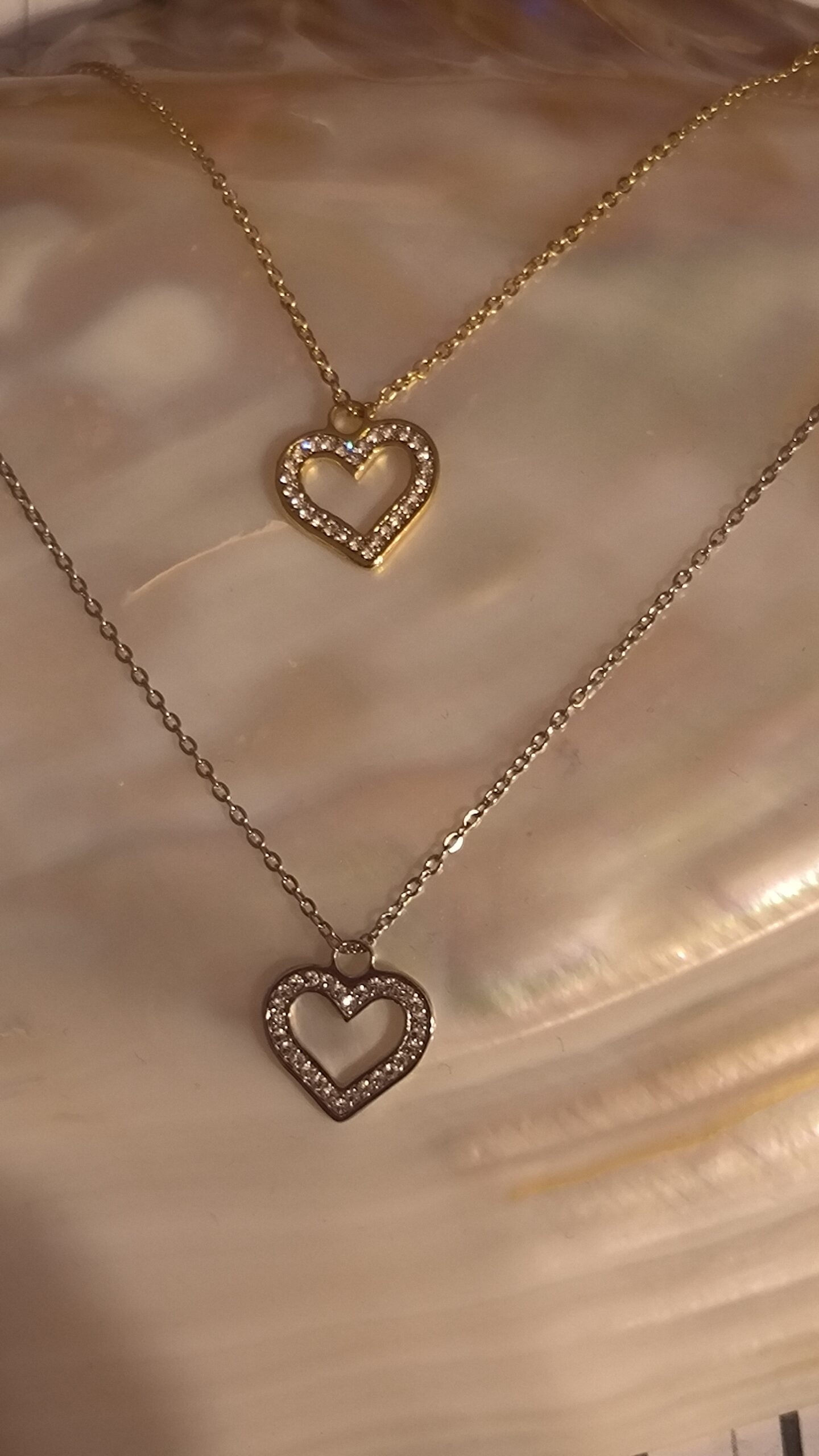 Collier coeur diam's