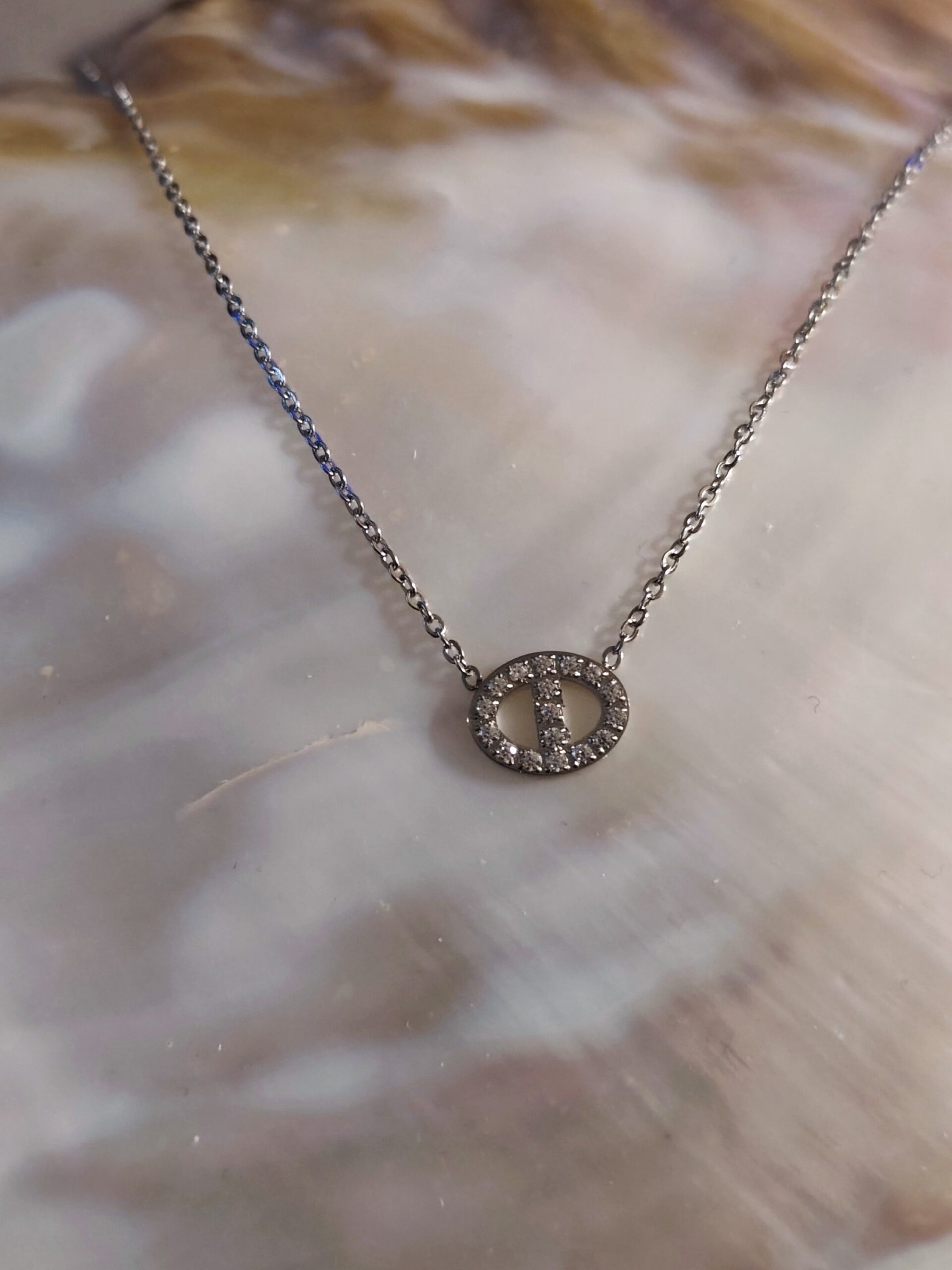 Collier Ovale zirco