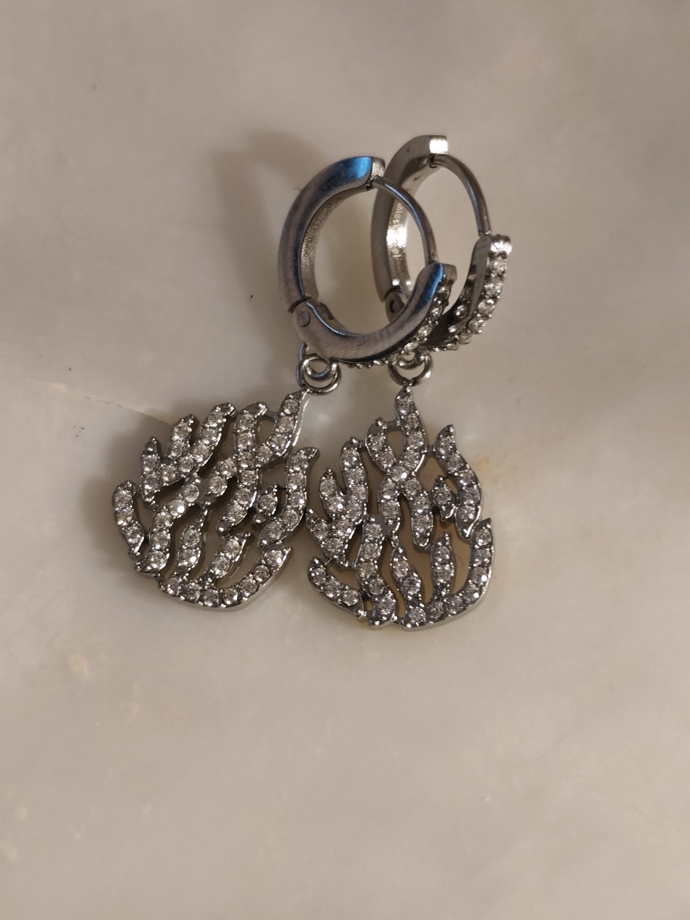 Boucle d'oreille créole nahman diams