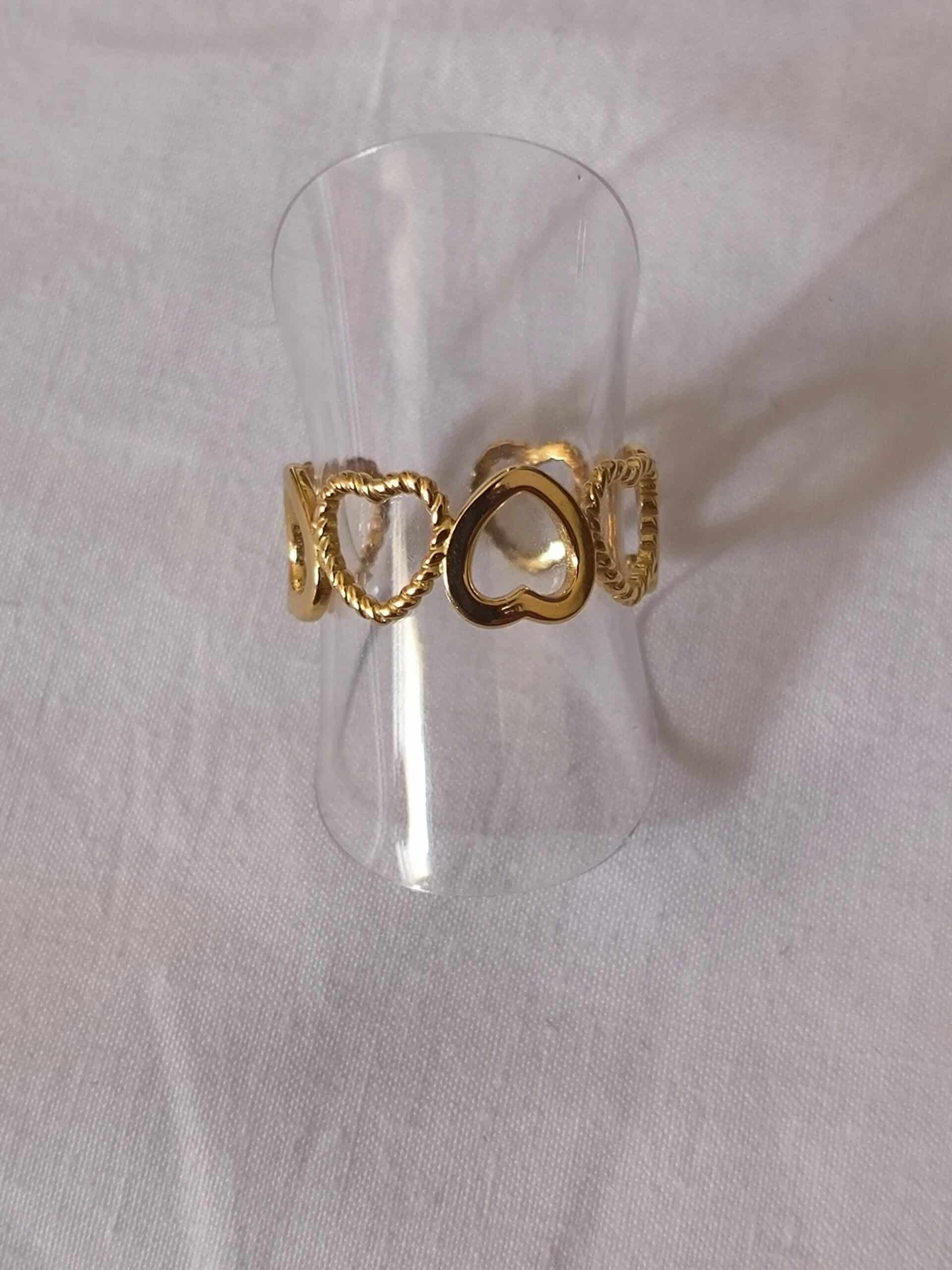 Bague multi coeur